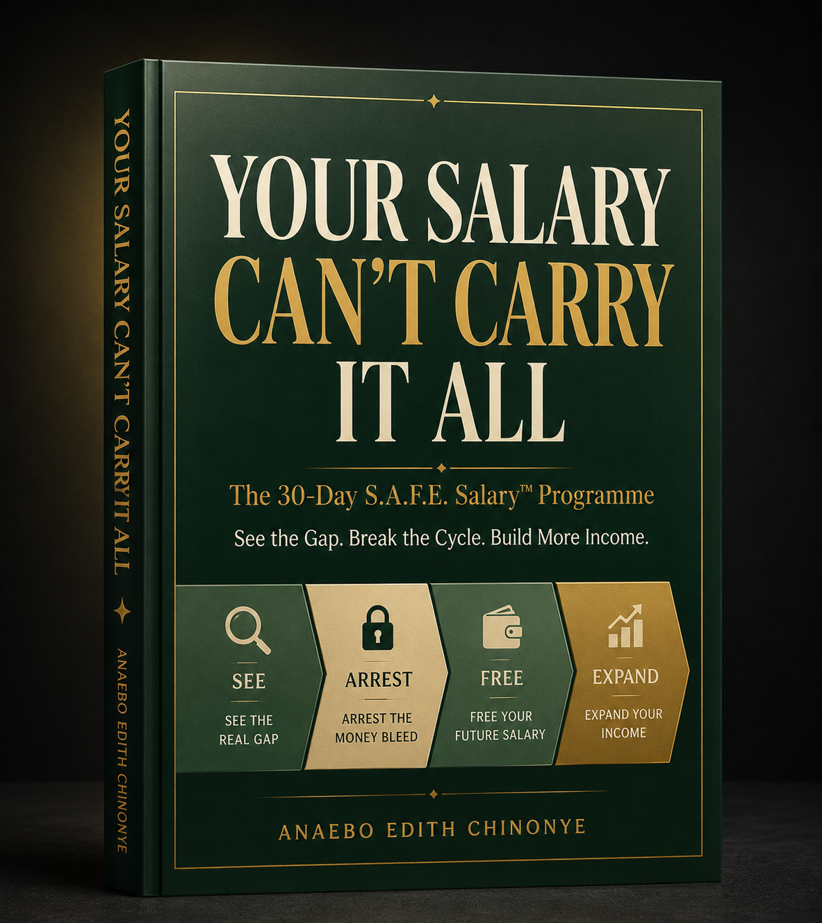 The four S.A.F.E. stages: See the real gap, Arrest the money bleed, Free your future salary, Expand your income.